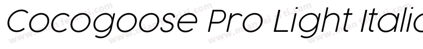 Cocogoose Pro Light Italic字体转换